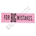 FOR BIG MISTAKES ERASER