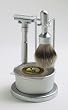 Merkur Futur 4 Piece Shaving Set - Polished Finish-#751- Made in Germany