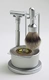 Merkur Futur 4 Piece Shaving Set- Satin Finish-#750- Made in Germany