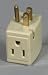 Leviton Square 3-Outlet Adapter (MP1-00692-00I)