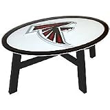 Atlanta Falcons Wood Coffee Table With Glass Cover