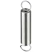 Extension Spring, 302 Stainless Steel, Inch, 0.36" OD, 0.031" Wire Size (Pack of 10)
