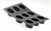 Confronta prezzi De Buyer Moul Flex 1971.01, Moul Flex , Stampo da 8 semi-sfere ovali, colore: Nero