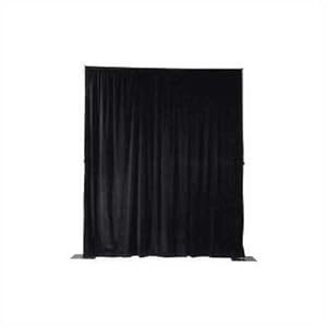 Pipe & Drapery Background System 4FTX13FT Black Drapery