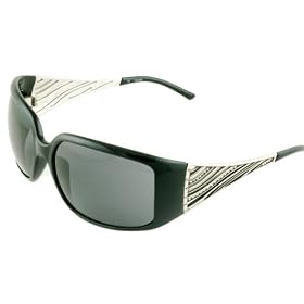 Escada Sunglasses SES 071s Z42 Black with Silver Temples