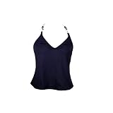 Island Escape Navy Hawaiian Halter Tankini Top 10