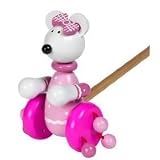Pink Mouse Push Along