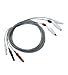 3-Leads Veterinary ECG Alligator Clip Leadwire Set