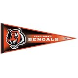Cincinnati Bengals Official Logo Pennant Button Bumper Sticker Set