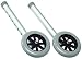 Fixed Wheels: 3" Fixed Wheels, Sold in a Pair Convert standard walker into wheeled walker. &bull; Converts standard walker into wheeled walker. &bull; Provides forward mobility with no lateral movement. &bull; The large 5" wheels are ideal for navigating difficult terrain such as pavement, grass or carpet. &bull; For 603650A - Weight capacity of 600lbs (can be used with Graham-Field Imperial Collection (Bariatric) Dual-Release X-Wide Folding Walker with a weight capacity of 600lbs)&nbsp; &bull; Now available with eight adjustment holes to accommodate a broader range of user heights. &bull; Fixed wheels attach to the front of walkers only and are recommended for use with Lumex glide brakes. &bull; Comes complete with glide covers. &bull; Designed to meet the requirements of HCPCS code: E0155. &bull; Limited lifetime warranty. &bull; Kits of Glide Brakes and 3" or 5" fixed wheels also available. &bull; Kits of 3" or 5" fixed wheels and AutoStop Wheels or Glide Brakes also available. &bull; Wheels are for recommended for use on Lumex Walkers (we cannot guarantee the performance of these wheels on other industry walkers).Product photo may not exactly match the product offered for sale. Please refer to the product description.