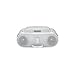 Sony Boombox with CD Player, AM/FM Radio, and iPod Dock (White)