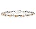 10k White Gold Diamond and Citrine Bracelet