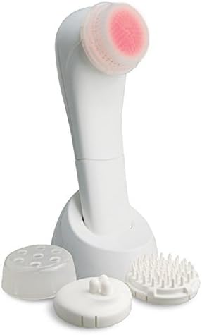 3-in-1 Photon Cleansing System Vibrating Brush Head for Deep Cleansing and Exfoliation Brush Cordless Facial Brush Massager