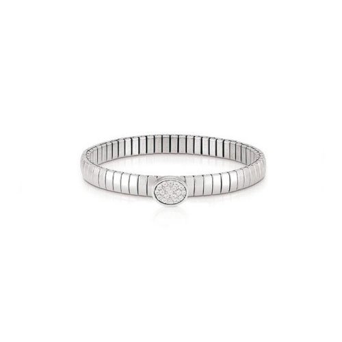 Nomination Damen-Armband Lotus Mit In 925Er Silber Gefasstem --Pave Wei&szlig; 043110/001 Preisvergleich