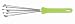 WMF Stainless Steel 11 Inch  Ball Whisk with Green Handle