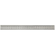 Starrett Spring Tempered Steel Rule With Millimeter Graduations, Metric