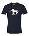Panoware Men's Unicorn Spew Rainbow T-Shirt