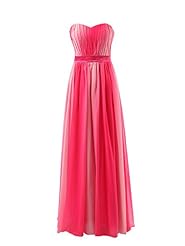 Sweetheart Empire   Waistline Illusion Lace Chiffon Bridesmaid Dress/Prom Dress/Wedding Dress/Maxi Dress 