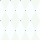 Princess Harlequin Mint & White with Purple Gems Wallpaper