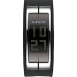 Mango QM234.91.01 Ladies Reggie LCD Dial with Black Case and Bracelet Watch