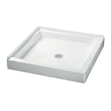 Crane Plumbing 36WL Cascade 36-by-36-Inch Shower Receptor, White