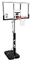 Spalding 72307 Portable Basketball System with 52-Inch PolyCarbonate Backboard