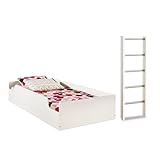 South Shore Furniture, Logik Collection, Loft Top Bunk & Ladder, Pure White