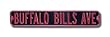 BUFFALO BILLS "BUFFALO BILLS AVE" Authentic METAL STREET SIGN (6" X 36")