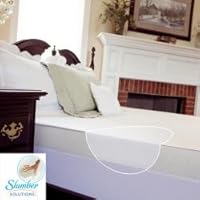 Slumber Solutions 4-inch Memory Foam Mattress Topper with Waterproof Cover, Size Twin