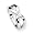 Diamond and Sterling Silver Ladies Ring - Size 6