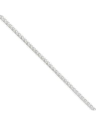Sterling Silver 24in 1.75mm Round Spiga Necklace Chain. Metal Wt- 7.4g