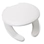 Comfort Seats C1B3R4-OS-00 EZ Close Premium Plastic Open Front Round Toilet Seat, White