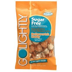 Go Lightly Butter Scotch Sugar Free Candy - 4 Oz Each (113 Gms) , 12 Packs by Go Lightly Candies