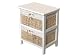 Kitchen & Housewares : JVL 17-001 Maize 2drawer Cabinet White Wood
