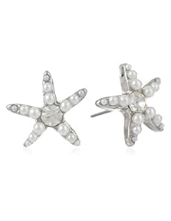 Betsey Johnson "Iconic Blue Sea" Star Fish Stud Earrings