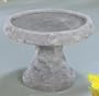 Rustic Flowerbed Birdbath