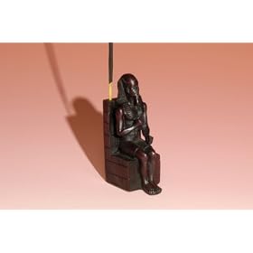 Egyptian King Incense Holder - Hand Cast Resin - 4" Tall