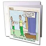 Rich Diesslins Funny KNOTS Scouting Cartoons - Learn from the Experts - Forestry - Greeting Cards-12 Greeting Cards with envelopes