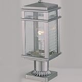 Murray Feiss Brushed Aluminum Mission Lodge Post Mounted