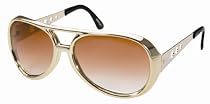 Retro Silver / Gold Elvis Presley Party Sunglasses