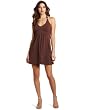 Wrapper Womens Halter Ring Detail Dress
