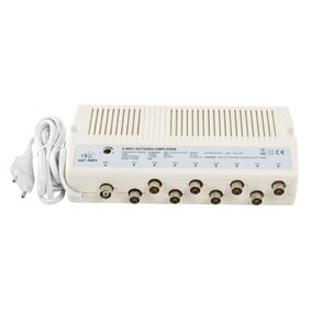 8 Way TV Aerial Booster Amplifier Digital Freeview
