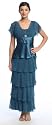 #1042 - BEST SELLER - Formal Evening Gown. Mother of the Bride/Groom Full Length Formal Dress. Perfect for any occasion