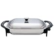 Precise Heat 16-Inch Rectangular Surgical Stainless Steel Electric Skillet