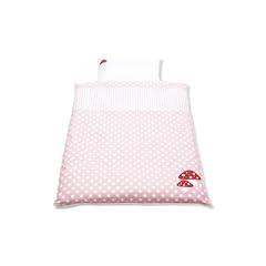 Pinolino 630969-7 - Bett- und Kopfkissenbezug f�r Kinderbetten, 'Gl�ckspilz' rosa