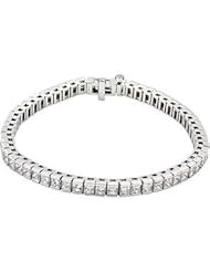 Diamond Tennis Bracelet 18K White 67503