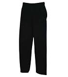 Fruit of the Loom Open Hem Jog Pant Black M