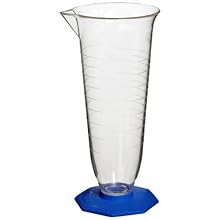 Nalgene 3673-0008 Polymethylpentene Double-Scale Pharmaceutical Autoclavable Graduate, 250mL Capacity