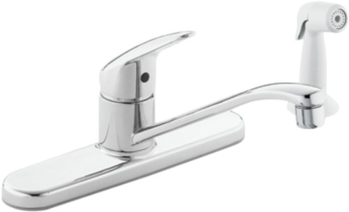 Moen CFG CA40514 Cornerstone One Handle Kitchen Faucet with Spray - Chrome