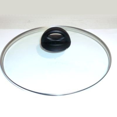 RONDINE - Couvercle verre à feu cerclé inox diam. 28 cm *